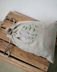 Rosemary and Lavender Pouch Linen Bag