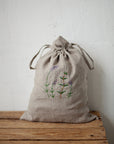 Rosemary and Lavender Pouch Linen Bag