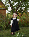 Black Linen Pinafore Linen Dress