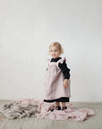 Baby Pink Linen Pinafore Linen Dress