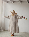 Natural Kimono Linen Dress