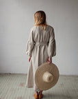 Natural Kimono Linen Dress