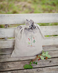 Wild Strawberry Pouch Linen Bag