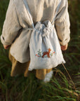 Fawn in the Forest Pouch Linen Bag