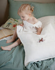 White Linen Pillowcase