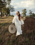 White Kimono Linen Tunic