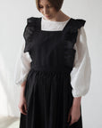 Black Long Vintage Linen Dress