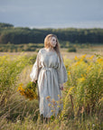 Natural Kimono Linen Dress