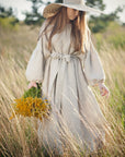 Natural Kimono Linen Dress