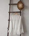 White Victorian Linen Skirt