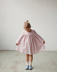 Baby Pink Classic Linen Dress