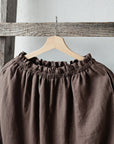 Cacao Classic Midi Linen Skirt