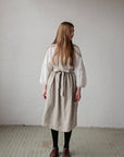 Natural Linen Apron Skirt