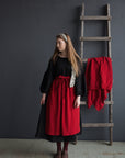 Cherry Apple Linen Apron