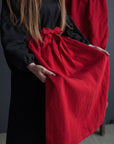 Cherry Apple Linen Apron