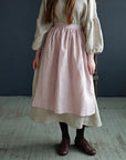 Baby Pink Apple Linen Apron