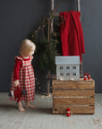 Garden Festive Linen Pinafore