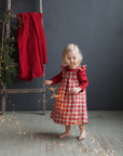 Garden Festive Linen Pinafore
