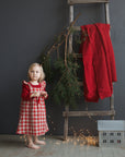 Garden Festive Linen Pinafore