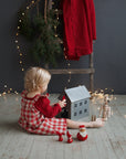 Garden Festive Linen Pinafore
