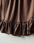 Cacao Victorian Linen Skirt