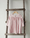 Baby Pink Classic Linen Dress