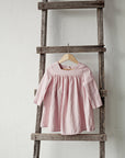 Baby Pink Classic Linen Dress