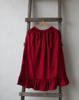 Cherry Victorian Linen Skirt