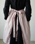 Baby Pink Linen Apron Skirt