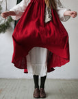 Cherry Prairie Linen Dress