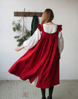 Cherry Prairie Linen Dress
