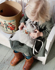 Fawn in the Meadow Linen Backpack