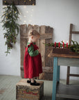 Cherry Linen Pinafore Linen Dress