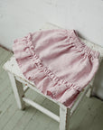 Baby Pink Ruffle Linen Skirt