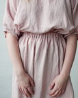 Baby Pink Summer Linen Tunic