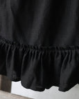 Black Victorian Linen Skirt