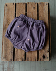 Mauve Exclusive Blossom Linen Bloomers