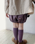 Mauve Exclusive Blossom Linen Bloomers