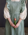 Mint Short Vintage Linen Dress