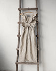 Natural Long Vintage Linen Apron