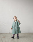 Mint Long Linen Coat