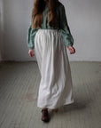 White Long Linen Petticoat