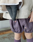 Mauve Exclusive Blossom Linen Bloomers