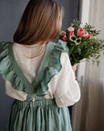 Mint Short Vintage Linen Dress