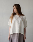 White Summer Linen Tunic