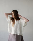 White Summer Linen Tunic