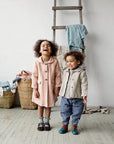 Natural Peter Pan Linen Collar Linen Jacket