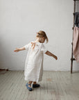 White Summer Linen Dress