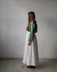 White Long Linen Petticoat