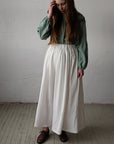 White Long Linen Petticoat